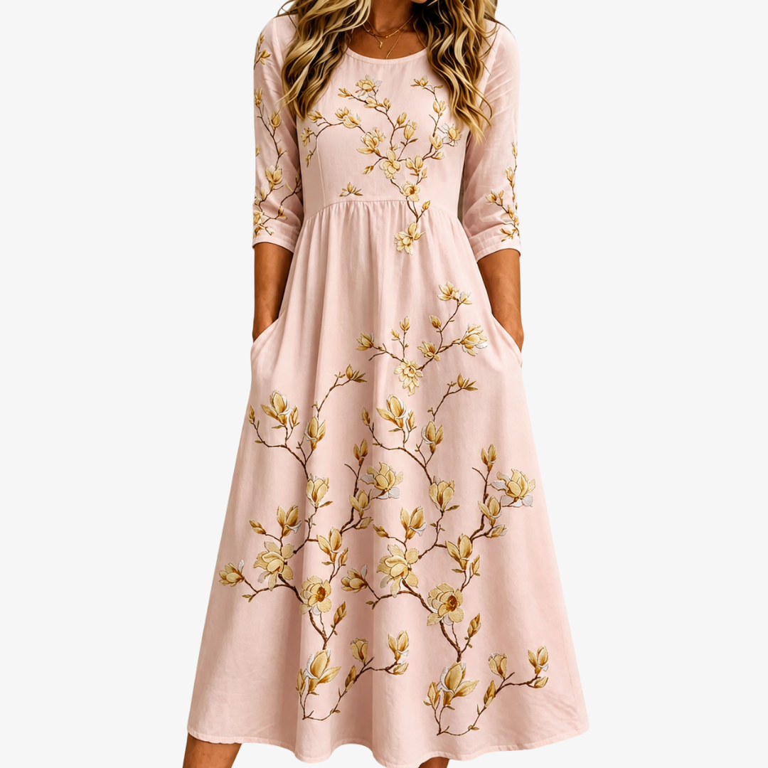 MARGHERITA - VESTIDO MIDI FLORAL