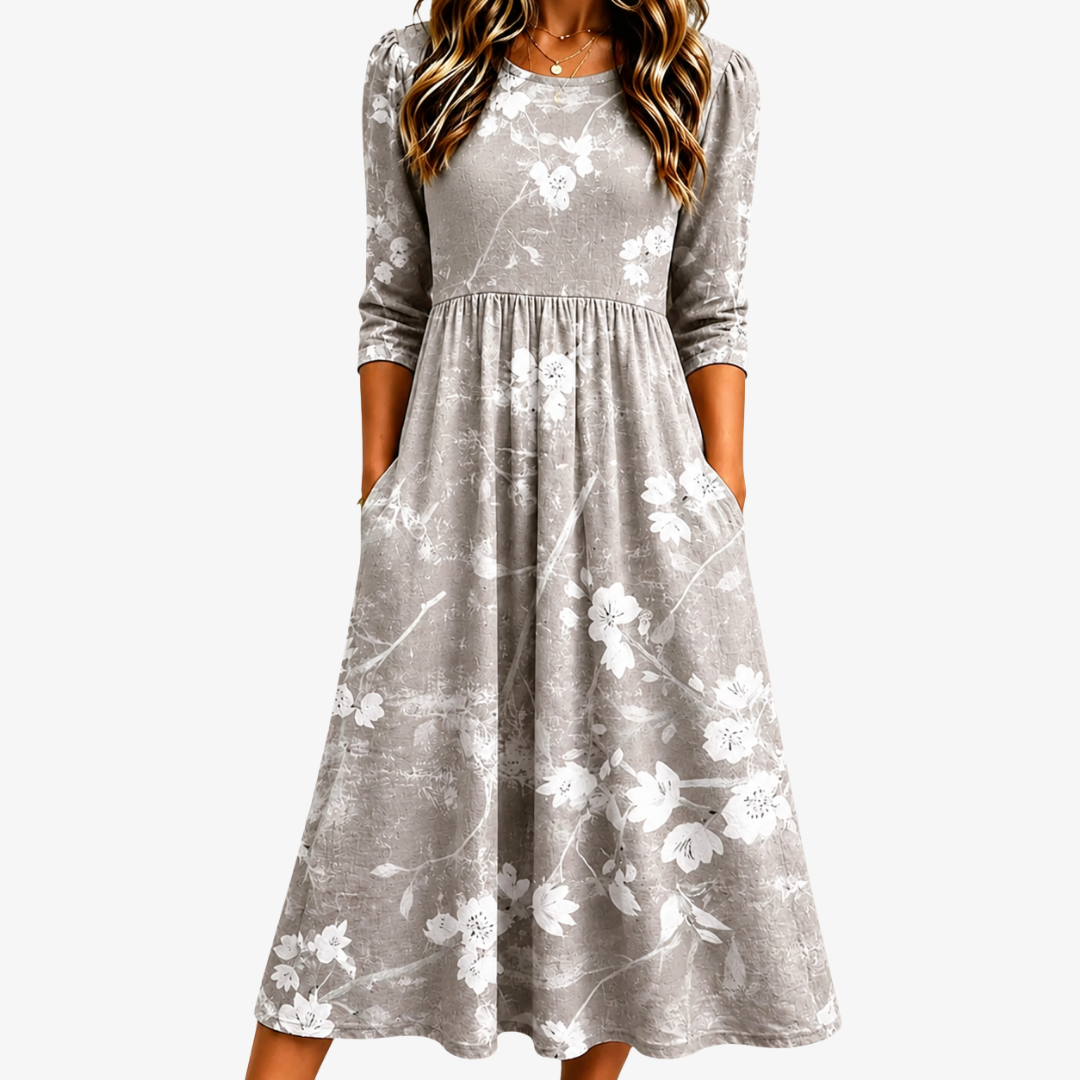 MANUELA - VESTIDO MIDI FLORAL