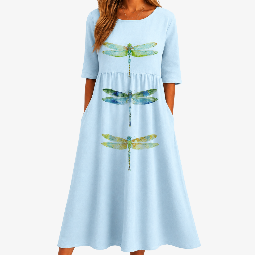 ELVIRA - VESTIDO MIDI FLORAL