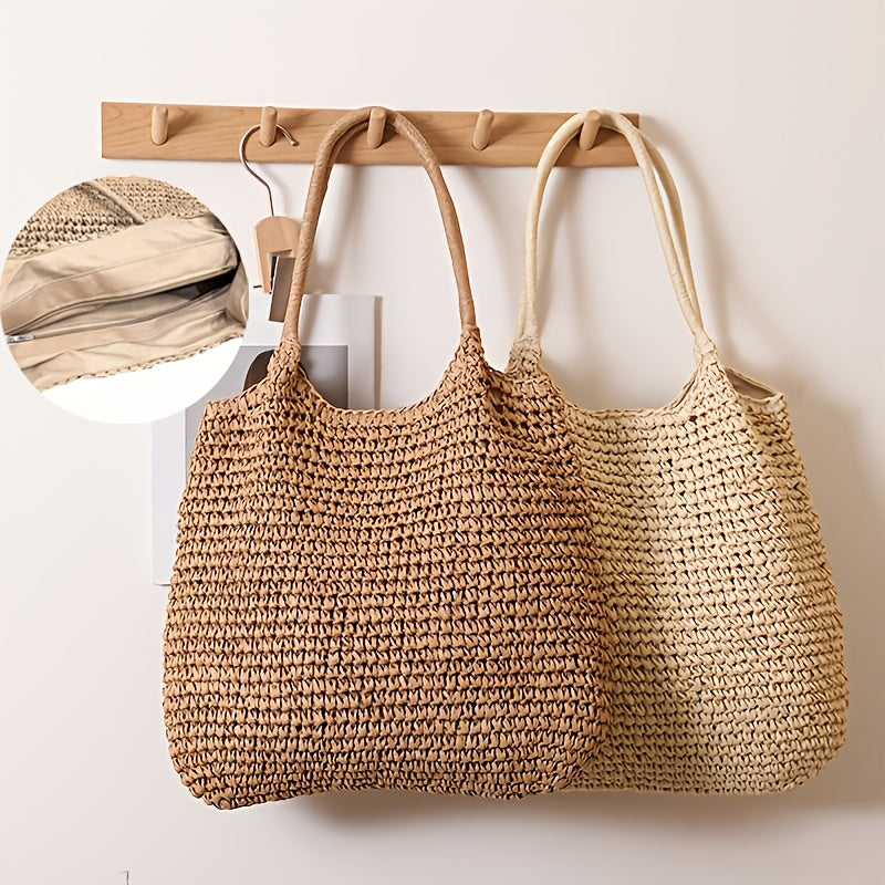MARISOL - BOLSO TEJIDO DE PAJA BANDOLERA