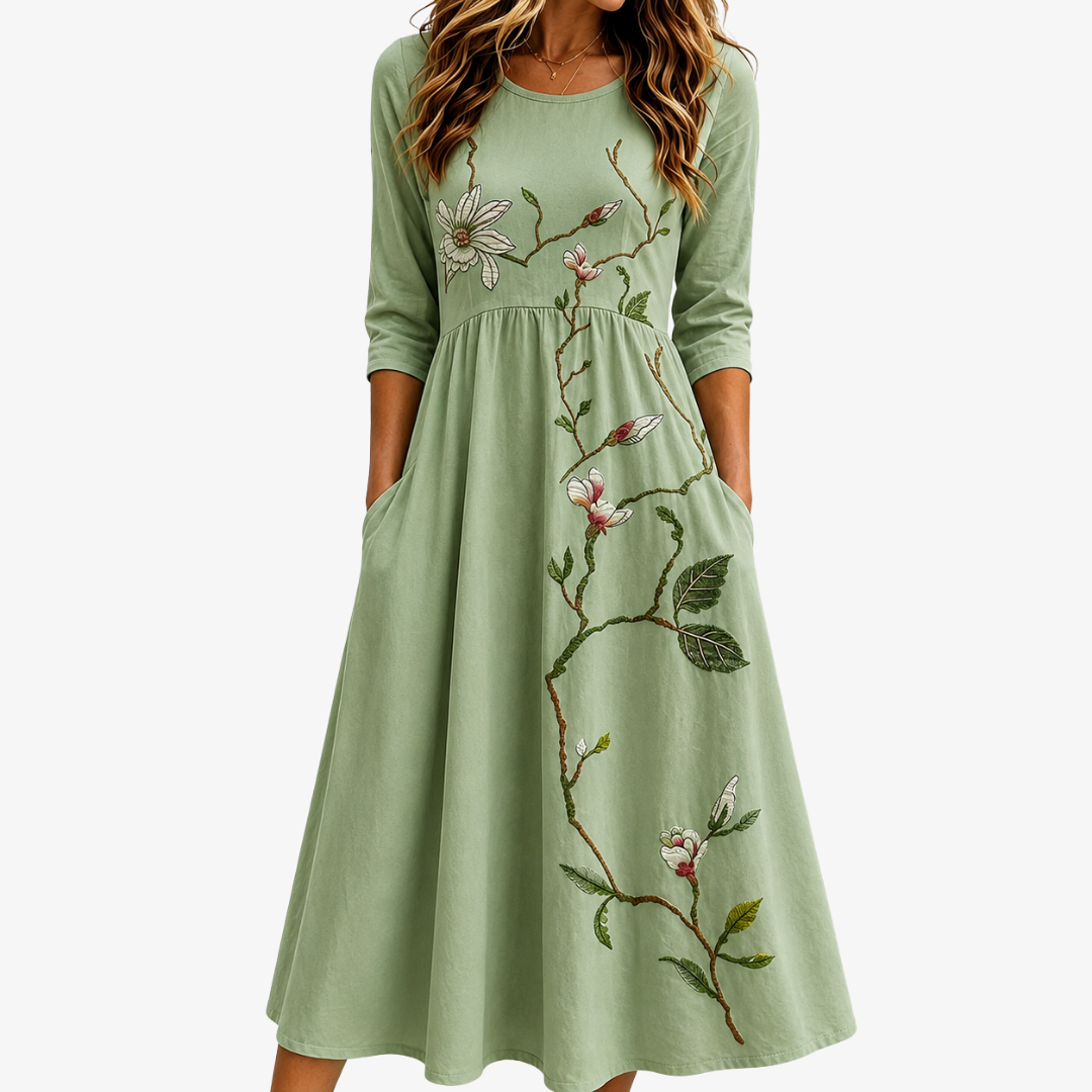 GIOVANNA - VESTIDO MIDI FLORAL