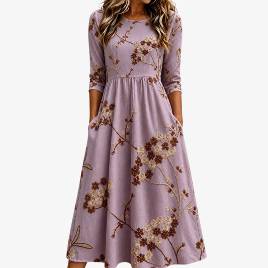 SABINA - VESTIDO MIDI FLORAL