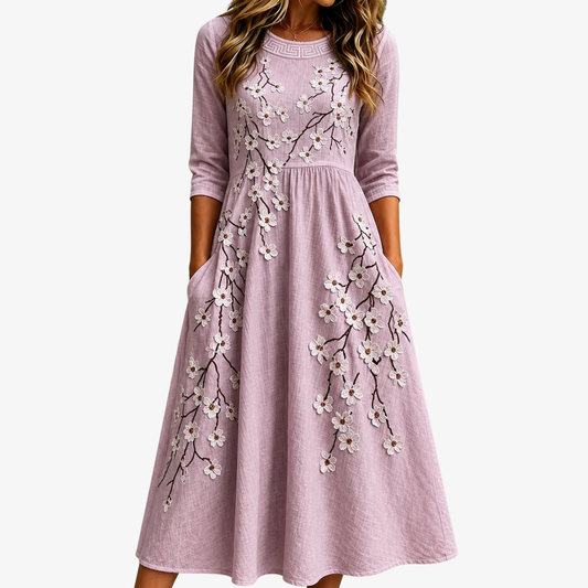 ORNELLA - VESTIDO MIDI FLORAL