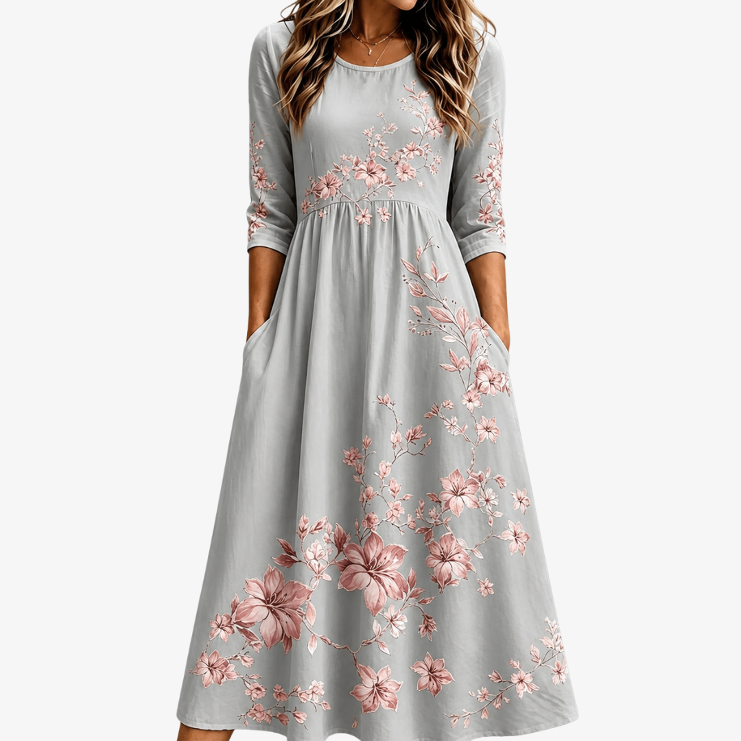 CATERINA - VESTIDO MIDI FLORAL