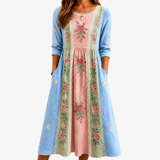 LUCIA - VESTIDO MIDI FLORAL