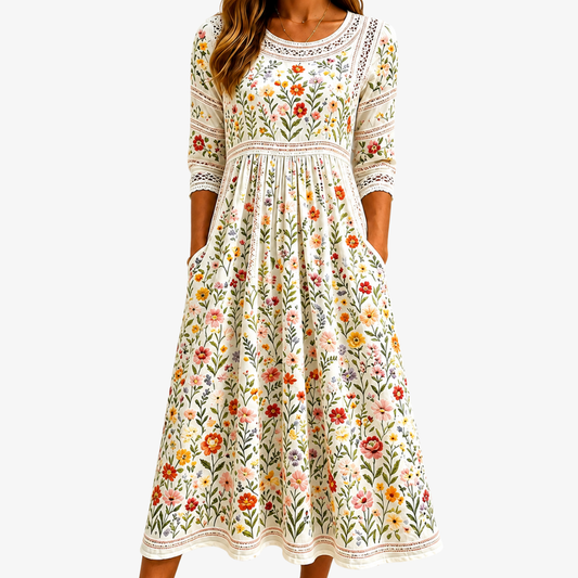 ARABELLA - VESTIDO MIDI FLORAL