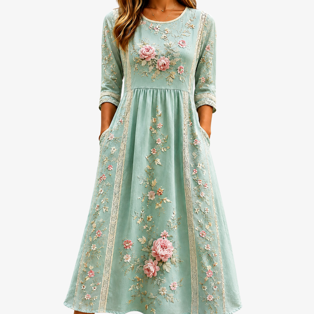 PIA - VESTIDO MIDI FLORAL