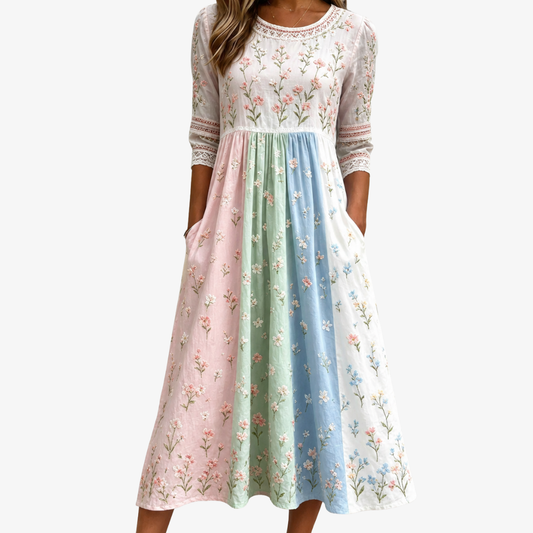 ROBERTA - VESTIDO MIDI FLORAL