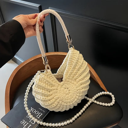 TAMARA - BOLSO TOTE TEJIDO CON ASA DE CADENA