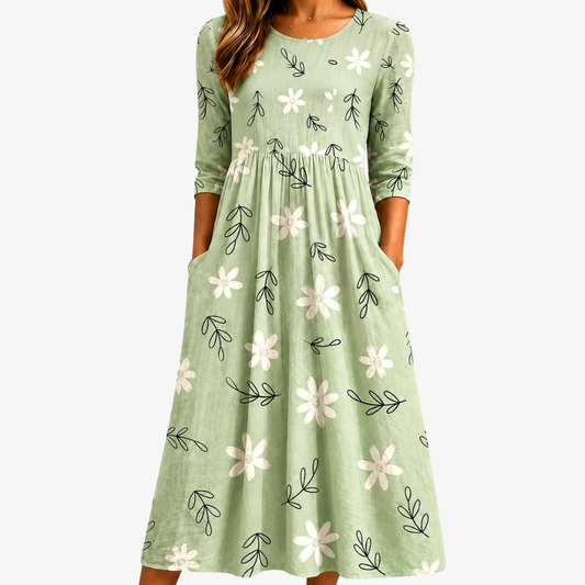 VANESSA - VESTIDO MIDI FLORAL