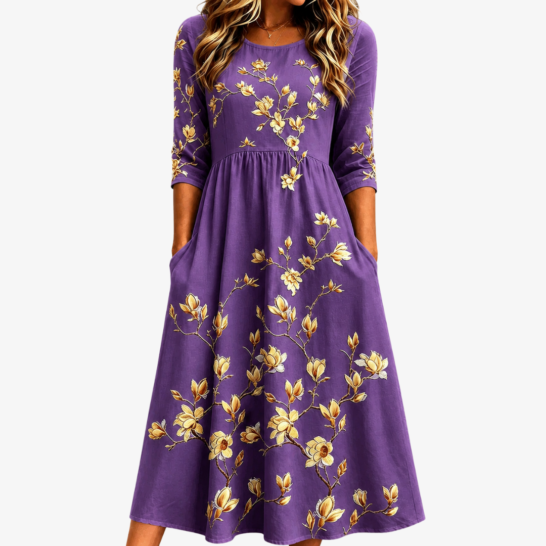 GEMMA - VESTIDO MIDI FLORAL