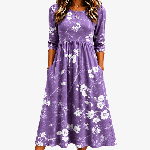 EMILIA - VESTIDO MIDI FLORAL