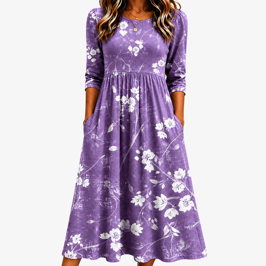 EMILIA - VESTIDO MIDI FLORAL