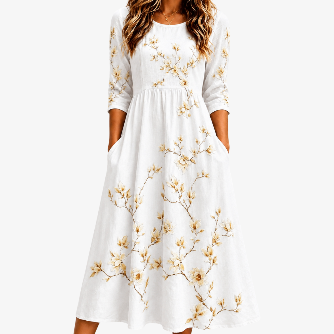 DANIELA - VESTIDO MIDI FLORAL
