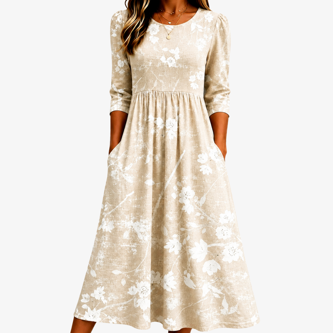 LEONORA - VESTIDO MIDI FLORAL