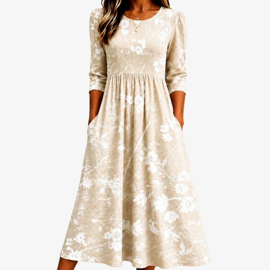 LEONORA - VESTIDO MIDI FLORAL