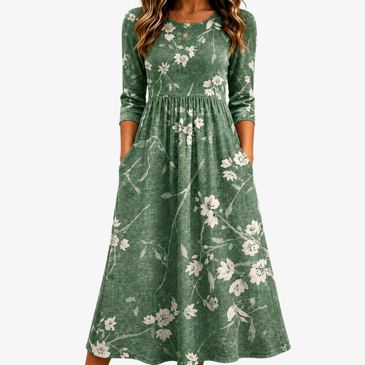 IRENE - VESTIDO MIDI FLORAL