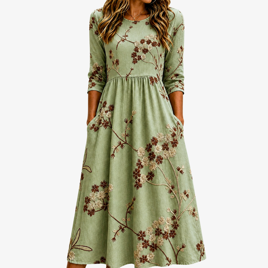 EMMA - VESTIDO MIDI FLORAL