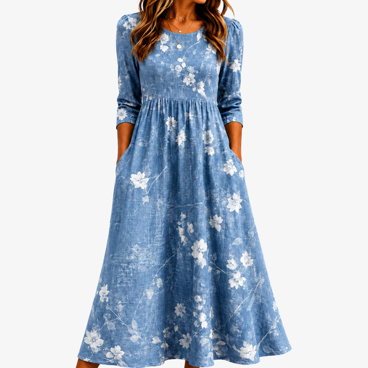 OTTAVIA - VESTIDO MIDI FLORAL