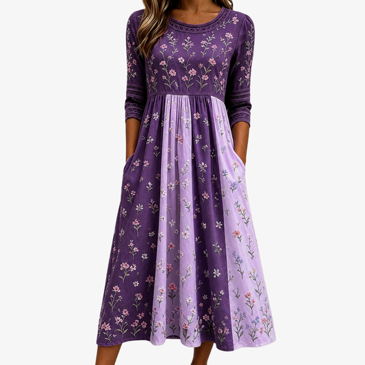 NILDE - VESTIDO MIDI FLORAL