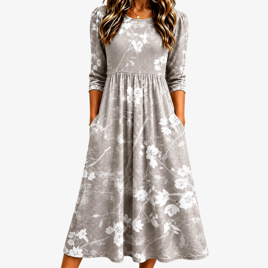 MANUELA - VESTIDO MIDI FLORAL