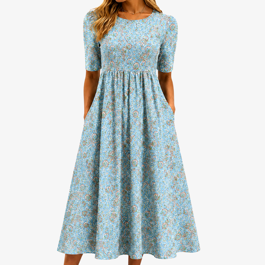 STELLA - VESTIDO LARGO FLORAL