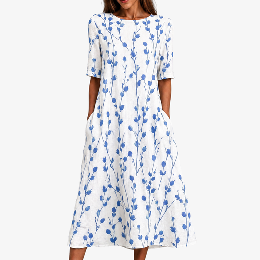 PATRIZIA - VESTIDO MIDI FLORAL