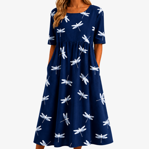 AGATA - VESTIDO MIDI FLORAL