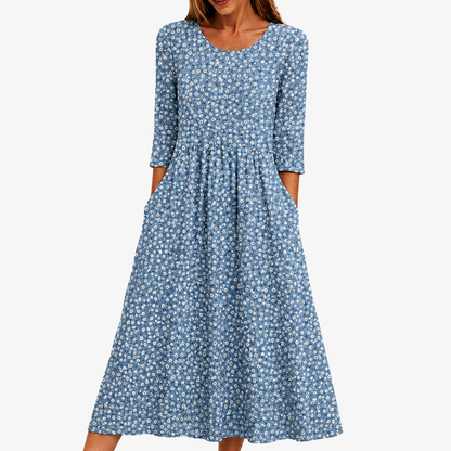 ARIANNA - VESTIDO MIDI FLORAL