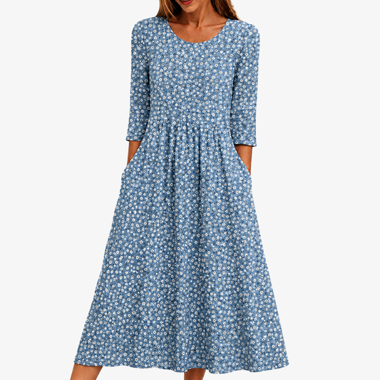 ARIANNA - VESTIDO MIDI FLORAL