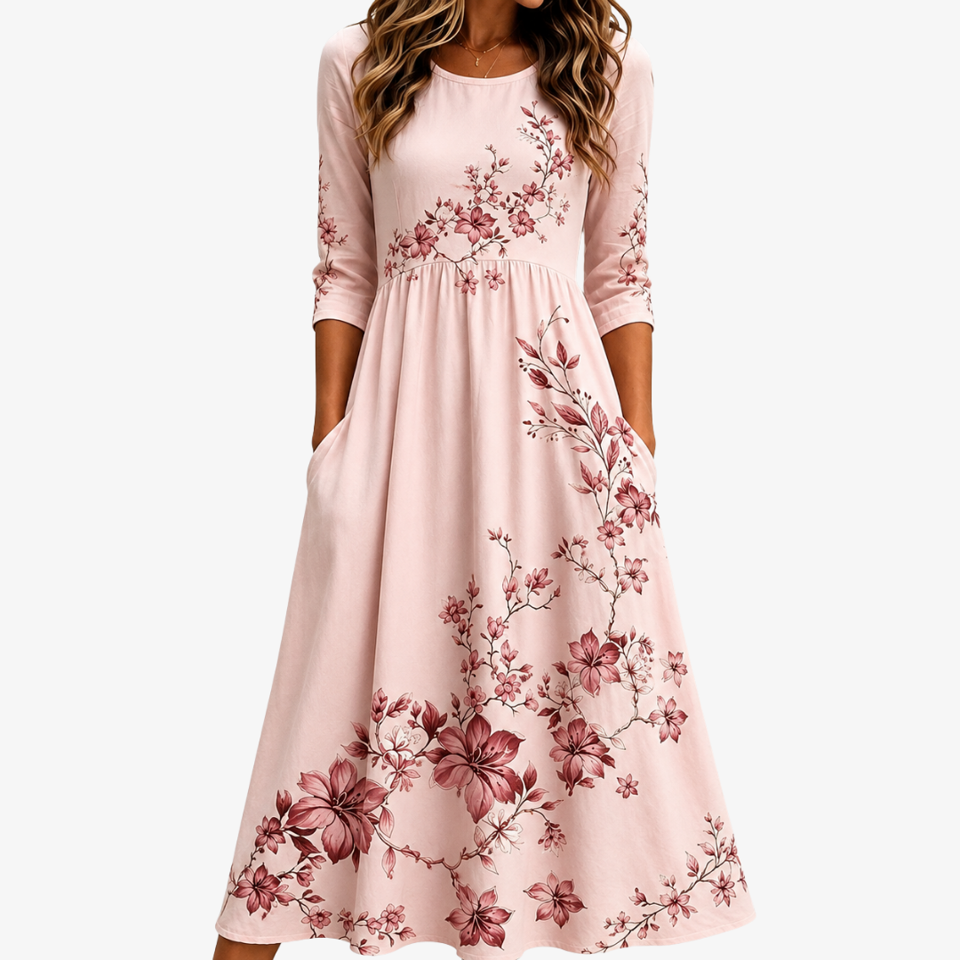 LUDOVICA - VESTIDO MIDI FLORAL