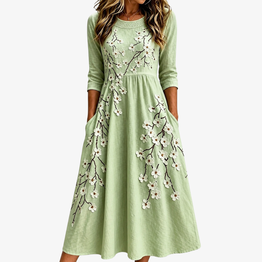 GRETA - VESTIDO MIDI FLORAL