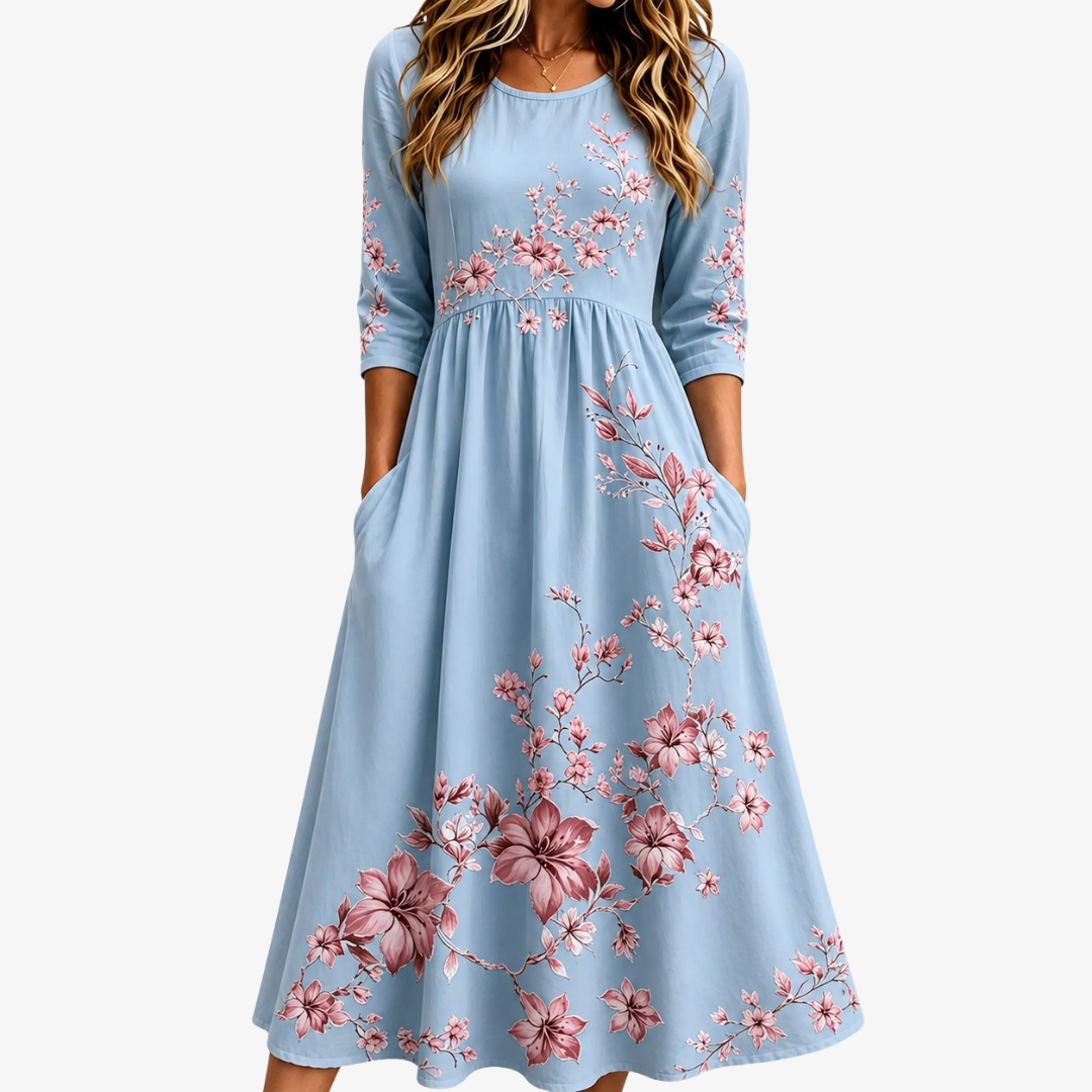 MIRELLA - VESTIDO MIDI FLORAL