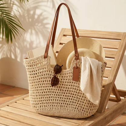 ALINA - BOLSO SHOPPER TEJIDO A CROCHET