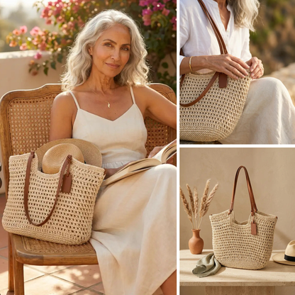 CAMELIA - BOLSO SHOPPER TEJIDO A CROCHET