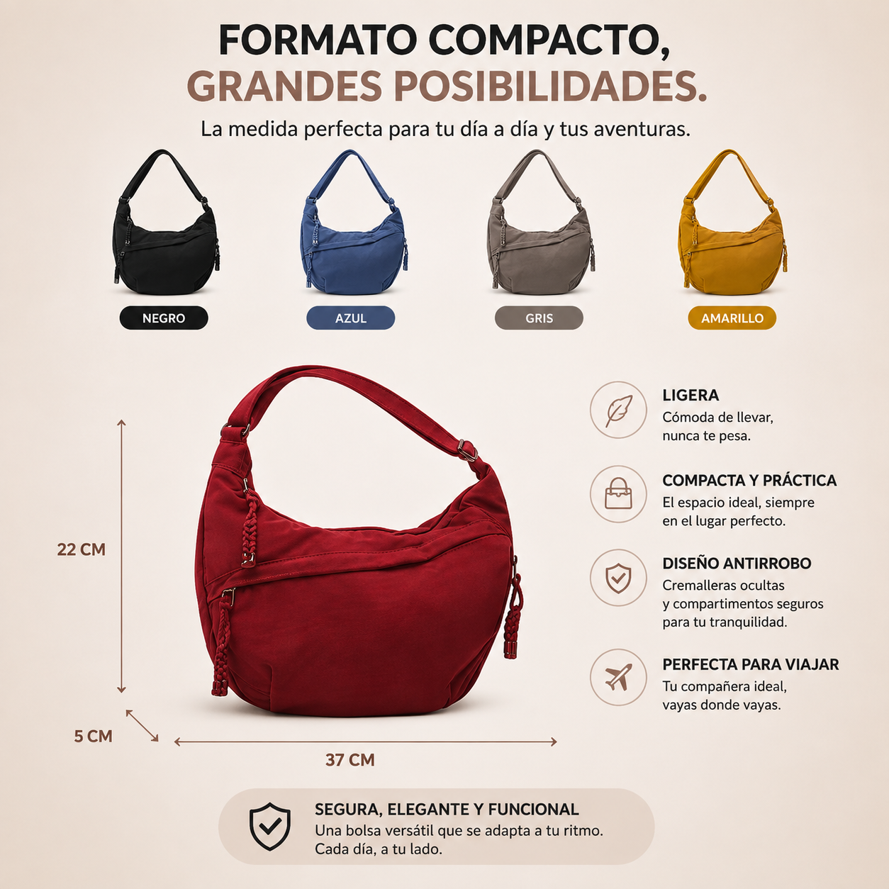 ARIA - BOLSO DE HOMBRO