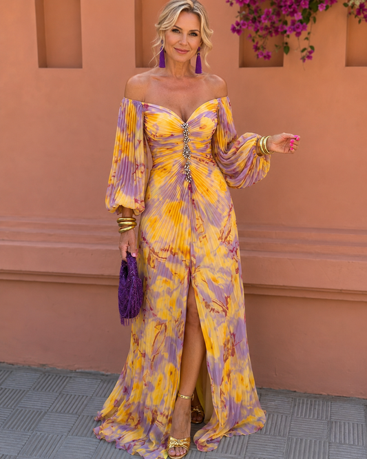 GREGORIA - VESTIDO LARGO FLORAL