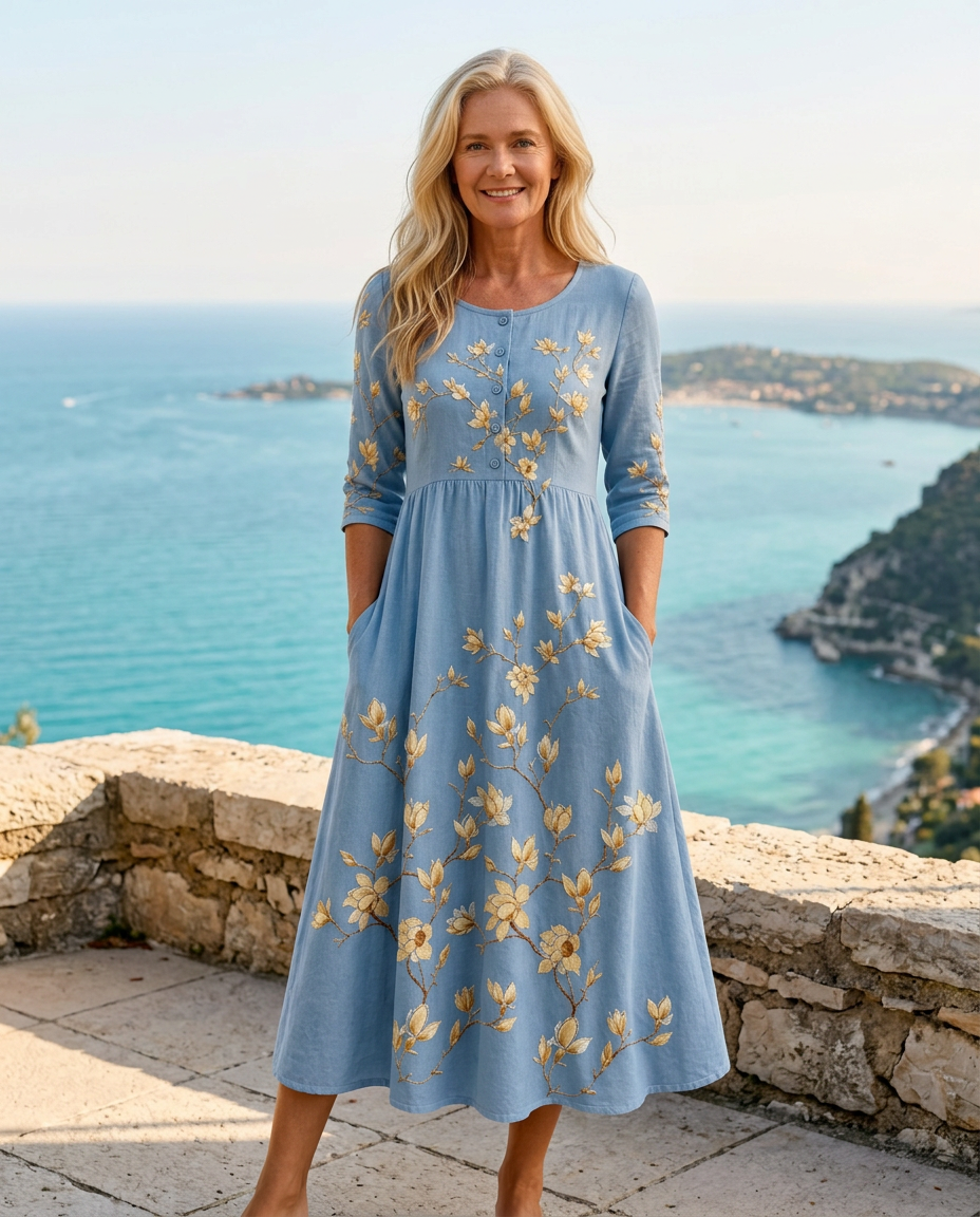PAOLA - VESTIDO MIDI FLORAL