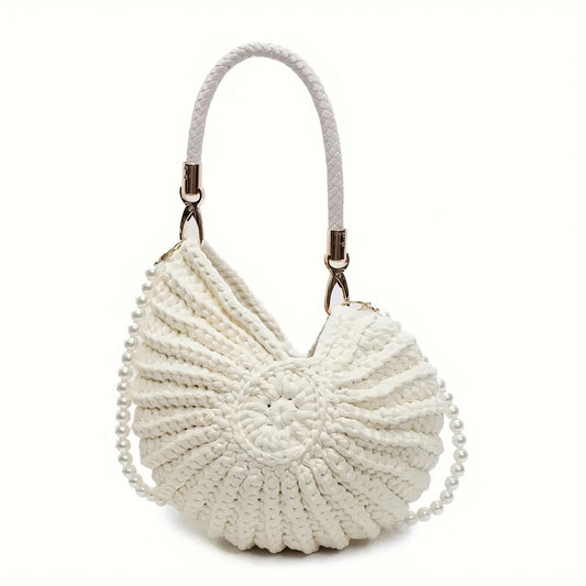 TAMARA - BOLSO TOTE TEJIDO CON ASA DE CADENA