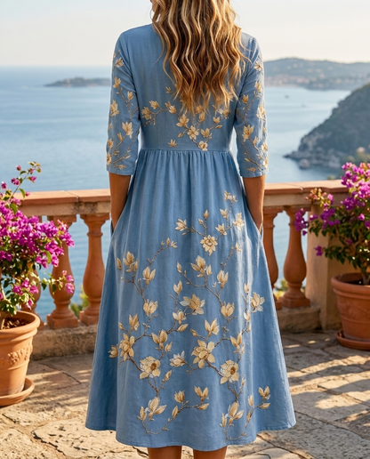 PAOLA - VESTIDO MIDI FLORAL