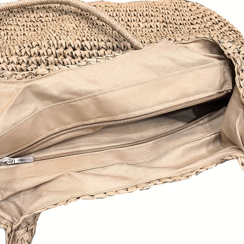 MARISOL - BOLSO TEJIDO DE PAJA BANDOLERA