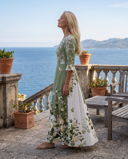 MARTINA - VESTIDO LARGO FLORAL