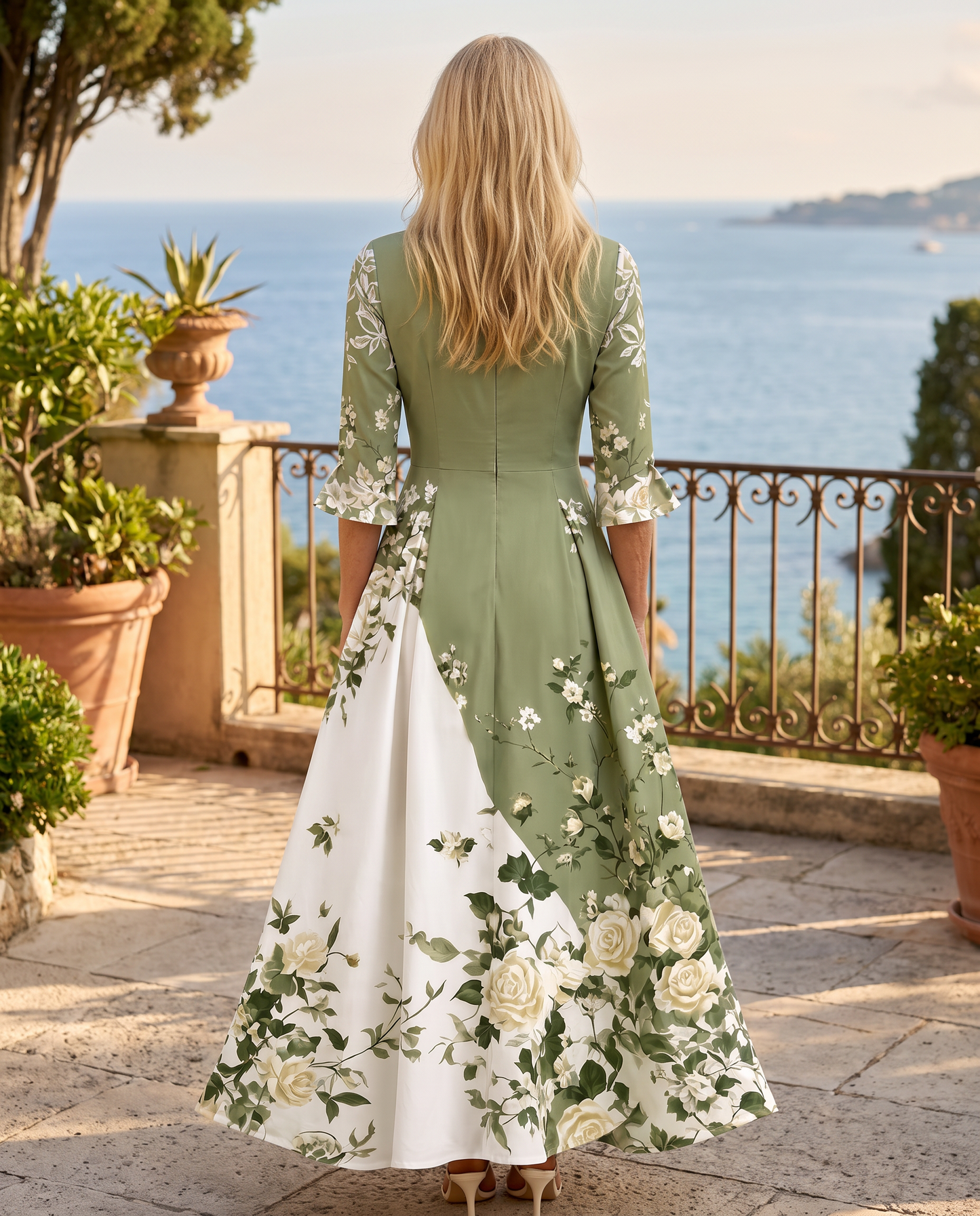 MARTINA - VESTIDO LARGO FLORAL