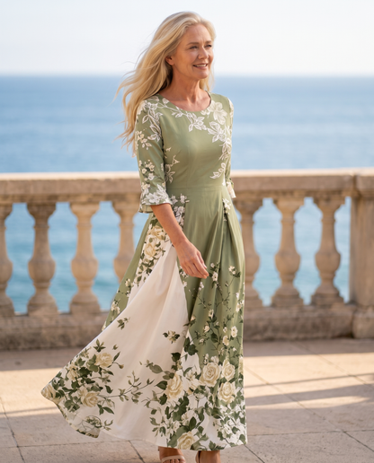 MARTINA - VESTIDO LARGO FLORAL