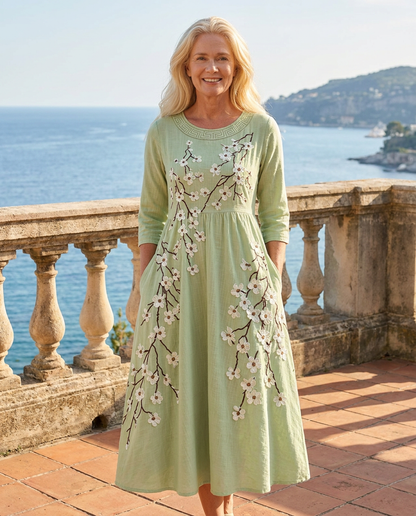 GRETA - VESTIDO MIDI FLORAL