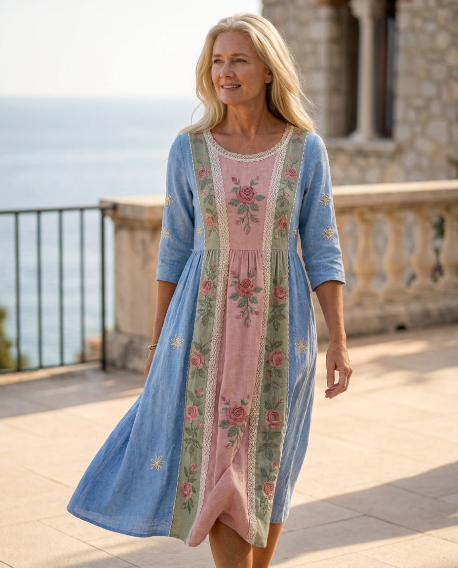 LUCIA - VESTIDO MIDI FLORAL