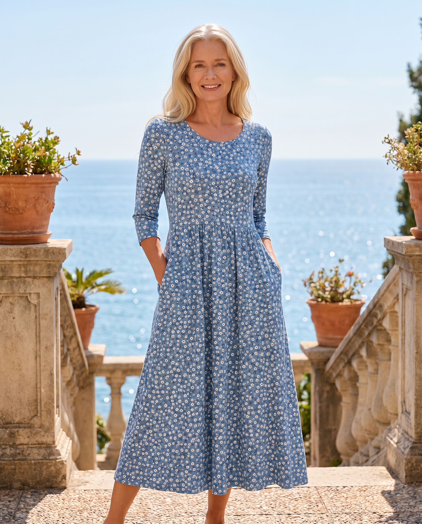 ARIANNA - VESTIDO MIDI FLORAL