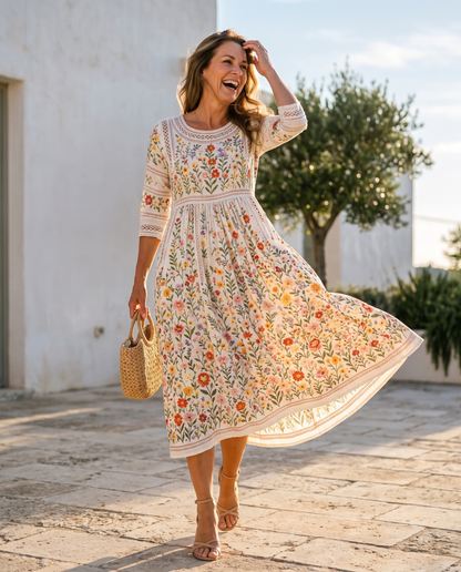 ARABELLA - VESTIDO MIDI FLORAL