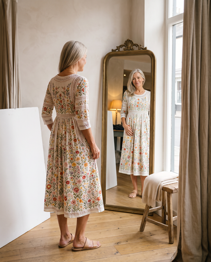 ARABELLA - VESTIDO MIDI FLORAL